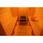 SAUNASNET Canadian Wood Outdoor Barrel Sauna Room