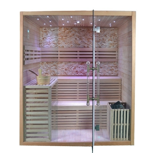 SAUNASNET® Traditional Indoor Steam Sauna Room Glass 05
