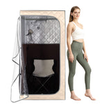 SAUNASNET Portable Whole Front Clear Window Full Size Infrared Sauna