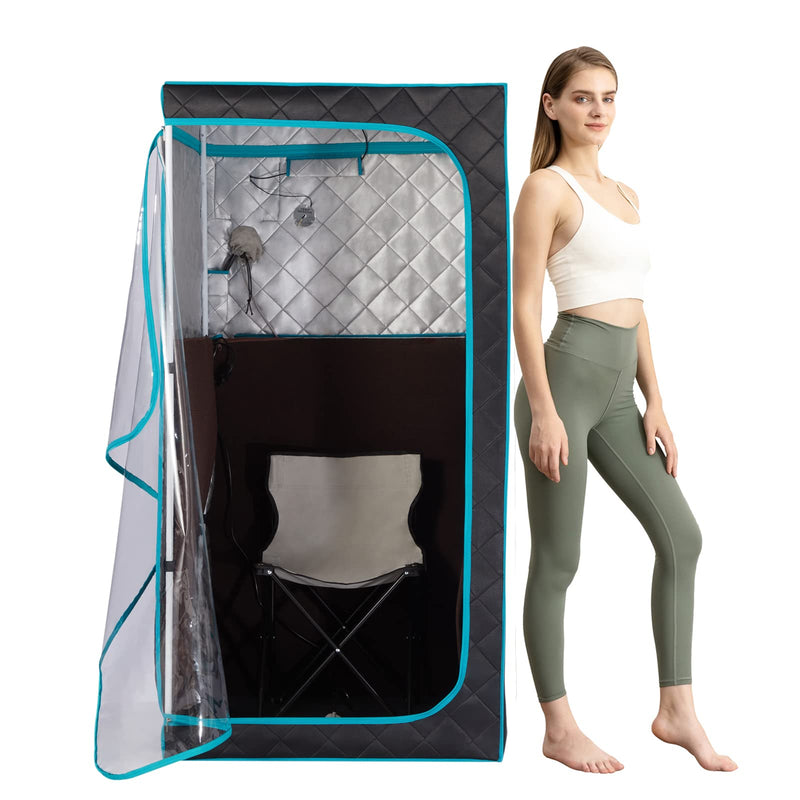 SAUNASNET Portable Whole Front Clear Window Full Size Infrared Sauna
