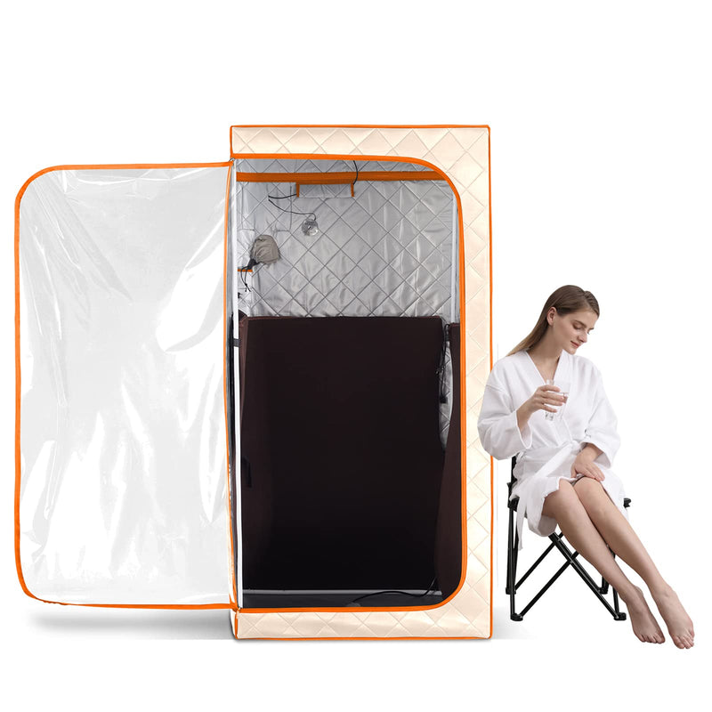 SAUNASNET Portable Whole Front Clear Window Full Size Infrared Sauna