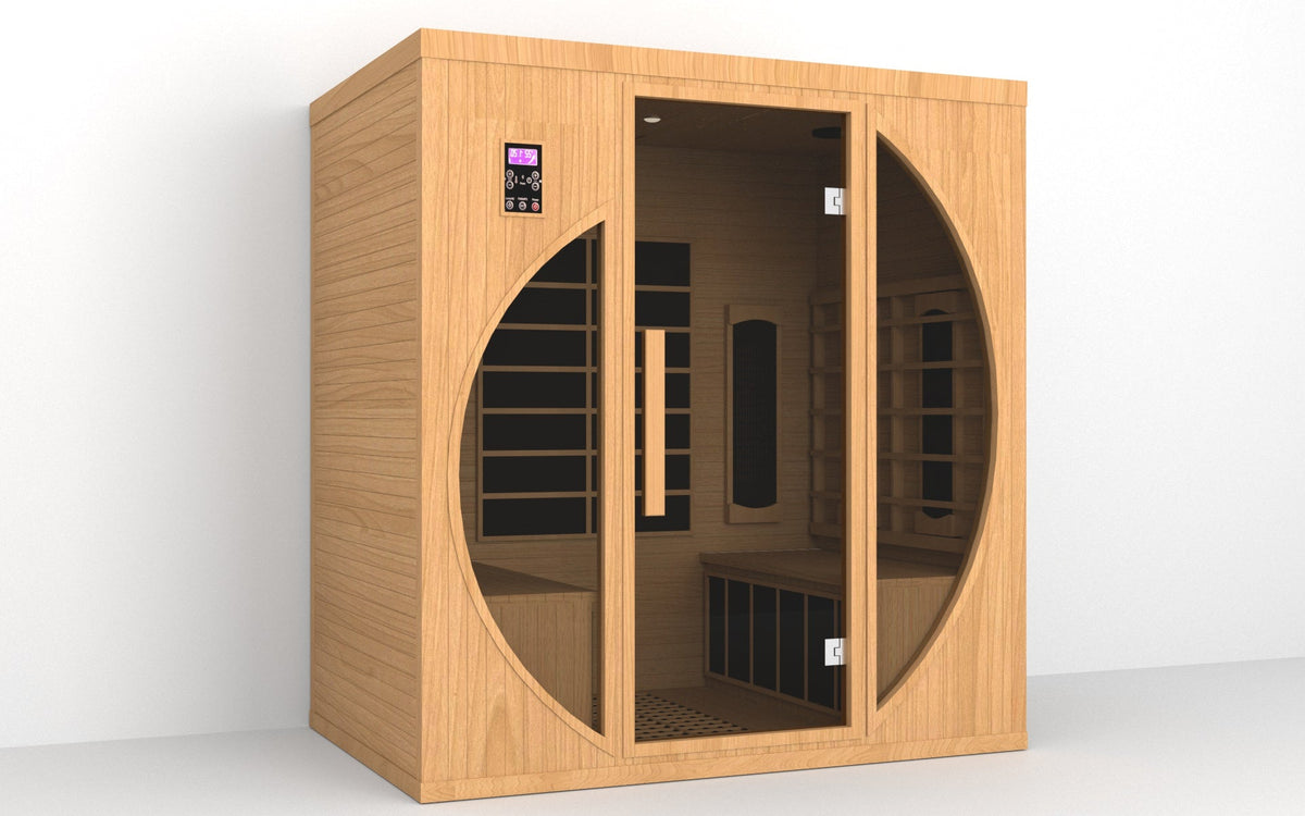 SAUNASNET® Luxury Indoor Solid Wood Sauna Far Infrared 12