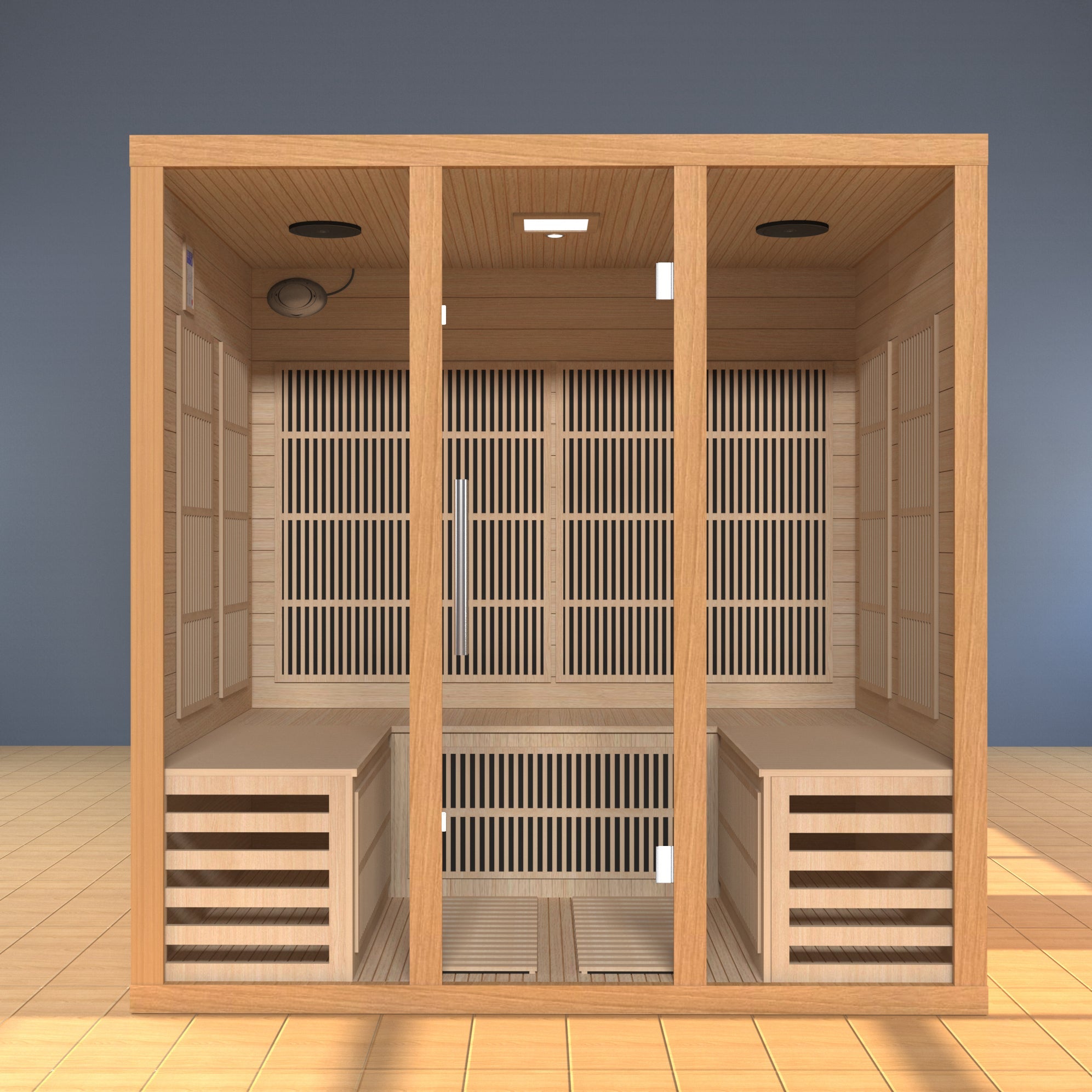 SAUNASNET® Indoor Sauna Room With Carbon heaters Infrared 13