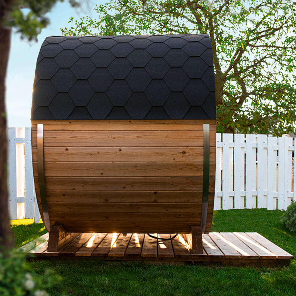 SAUNASNET® Outdoor Fashion Sauna（3-4 Person）Barrel 07