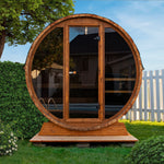 SAUNASNET Outdoor Fashion Barrel Sauna（3-4 Person）