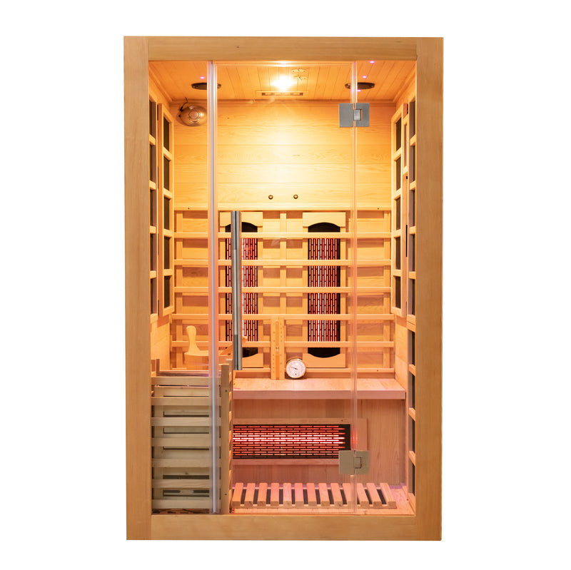 SAUNASNET® Traditional Steam And Far Infrared Indoor Sauna Room Dual System 02