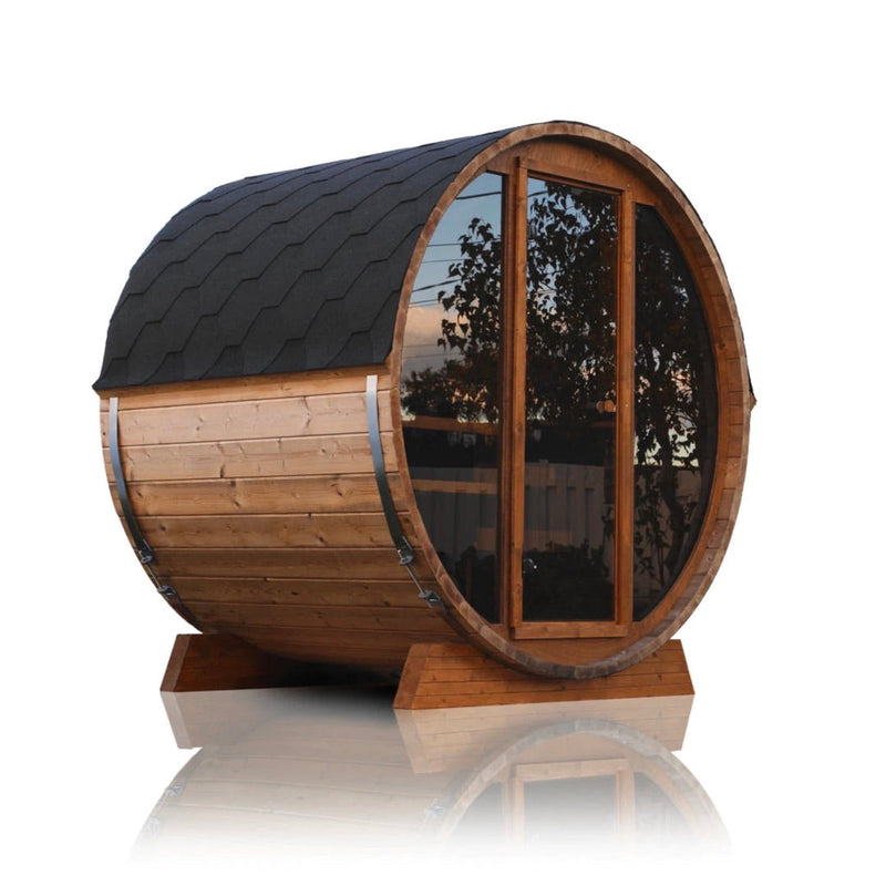 SAUNASNET® Outdoor Fashion Sauna（3-4 Person）Barrel 07