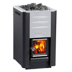 SAUNASNET Traditional Panoramic Barrel Sauna (Asphalt shingles)