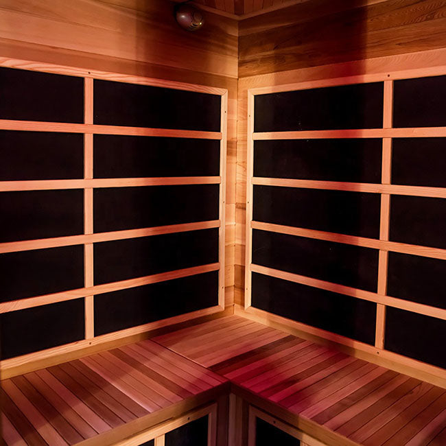Far Infrared Sauna Room Wood Sauna Low EMF Carbon Panel